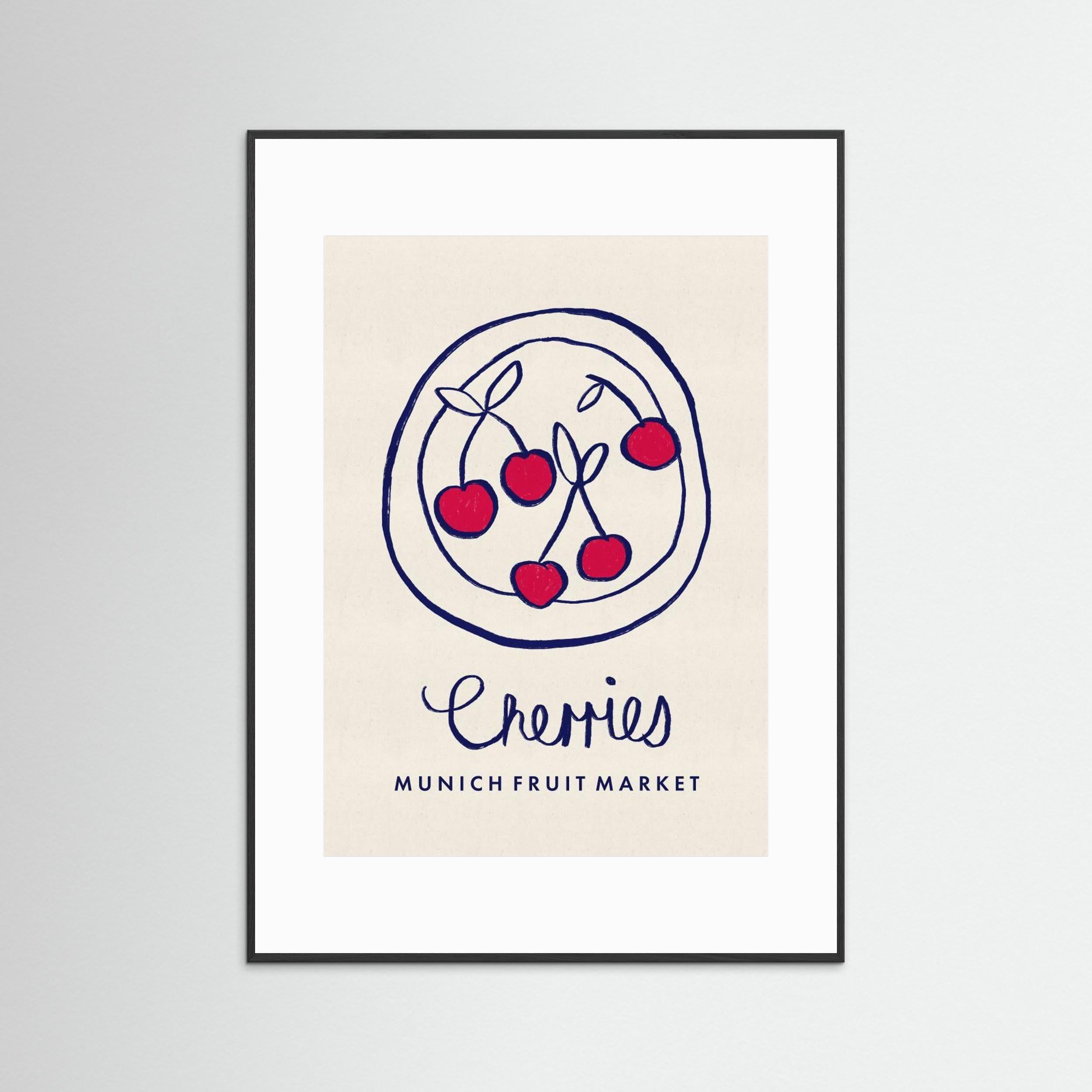 Cherries Munich Food Market Germany by Dirkie Nell